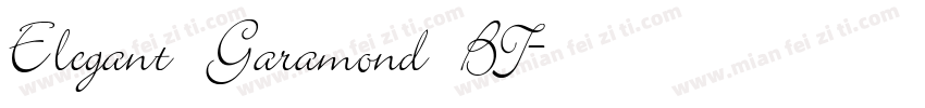 Elegant Garamond BT字体转换